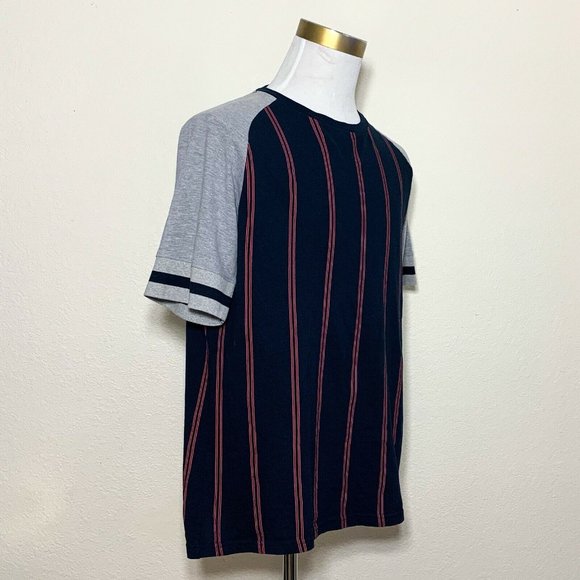 Westy Blue Stripe Raglan T-Shirt Size XL - Picture 2 of 8